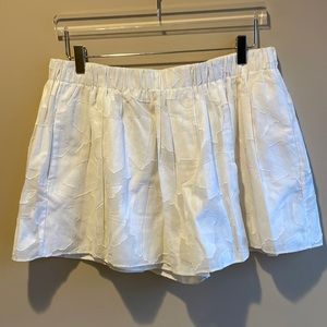 Rag & Bone Dressy Pull-On Shorts with Embroidery